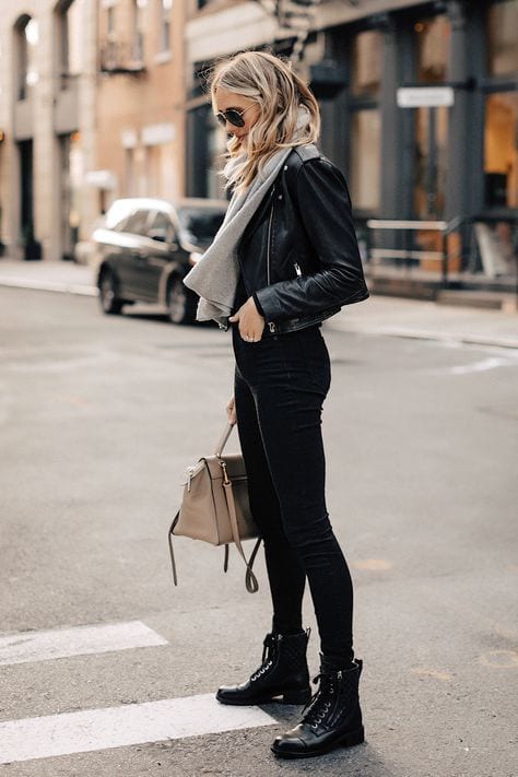 Outfits to wear with a leather jacket best sale